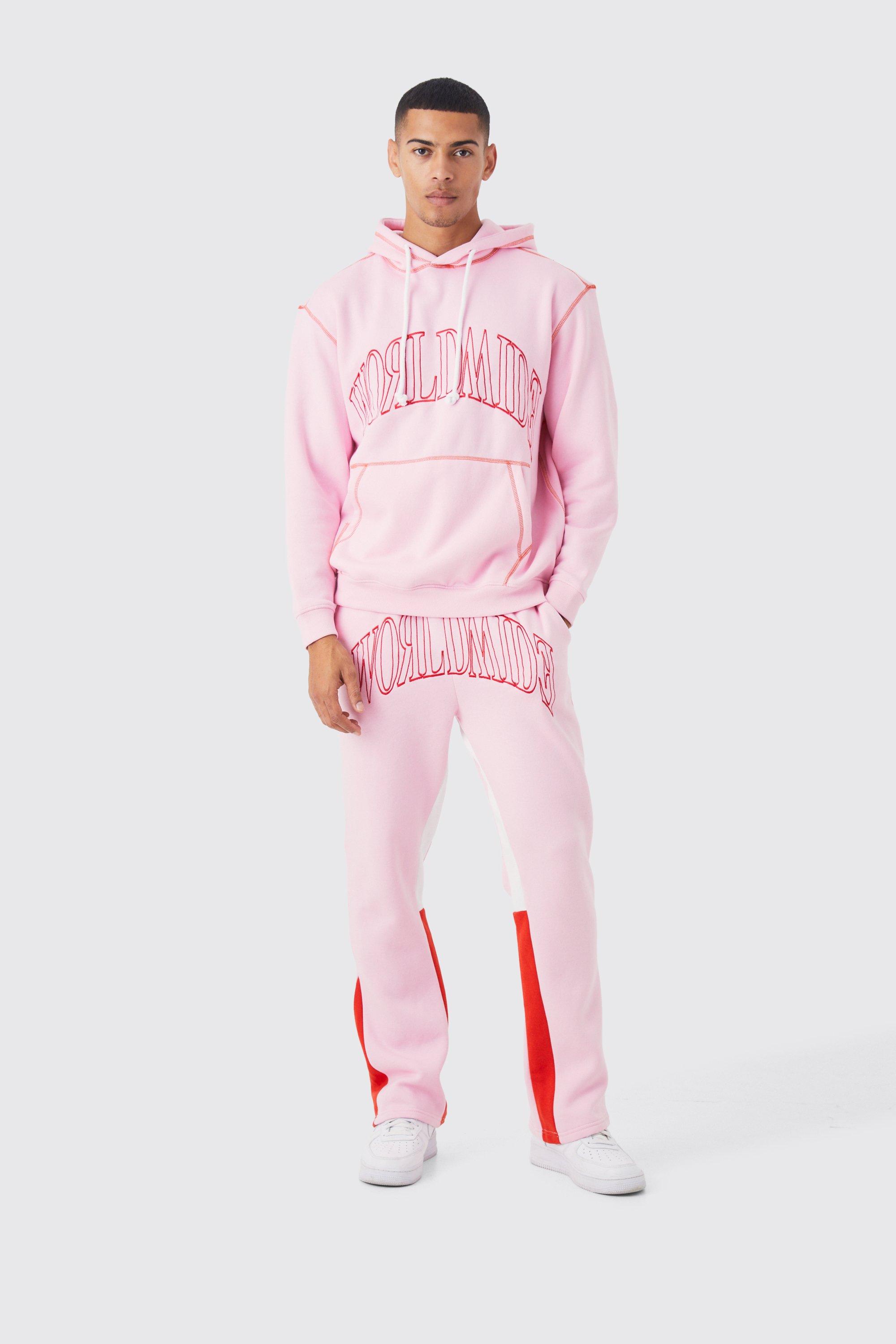 All pink tracksuit best sale